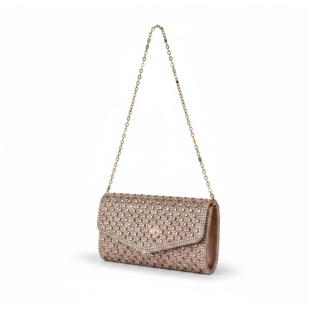 Boutique Rhinestone Clutch Bag Women's Sm Gold Crystal Chain Evening Purse Party
